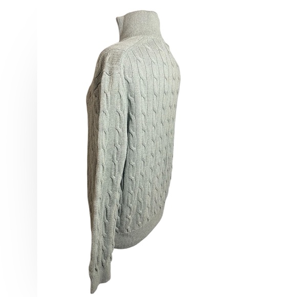 Polo Ralph Lauren Cotton Knit Quarter Zip Sweater Classic Preppy Heritage Style - Picture 5 of 6